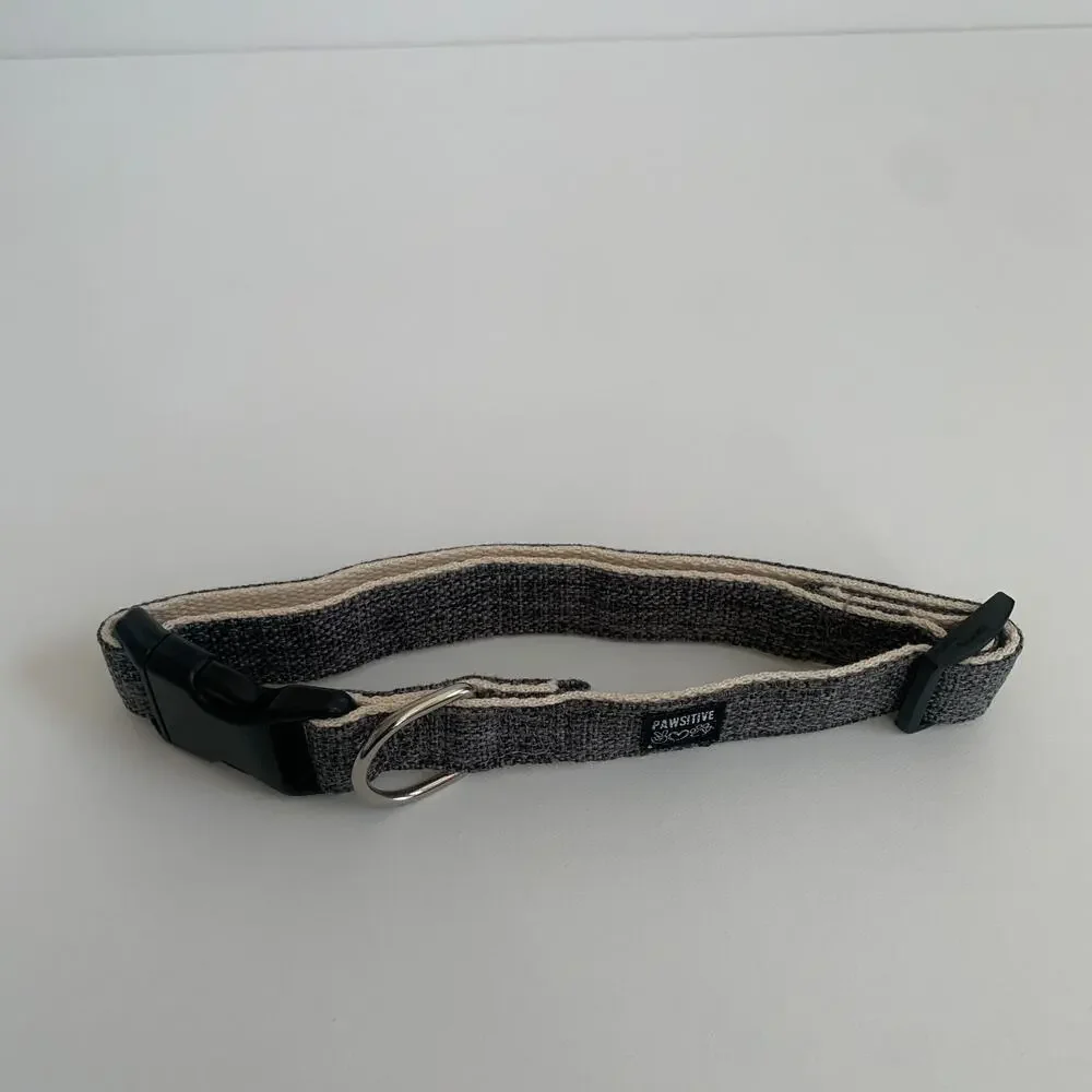 Pawsitive Adjustable Hemp Dog Collar Size L 16